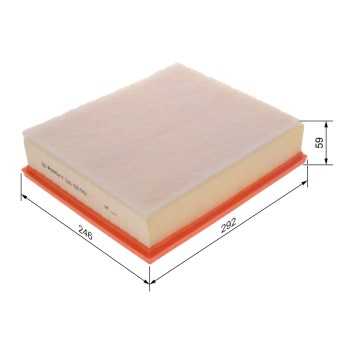 filtro de aire coche - (S0642) Filtro de aire BOSCH F026400642