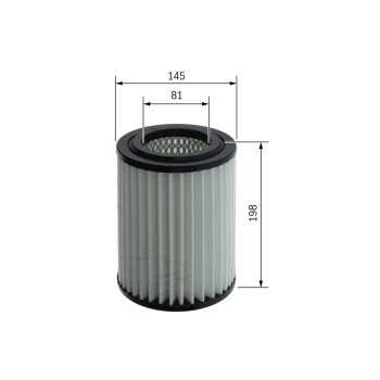 filtro de aire coche - (S0665) Filtro de aire BOSCH F026400665