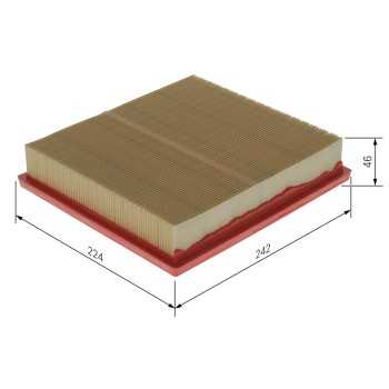 filtro de aire coche - (S0668) Filtro de aire BOSCH F026400668