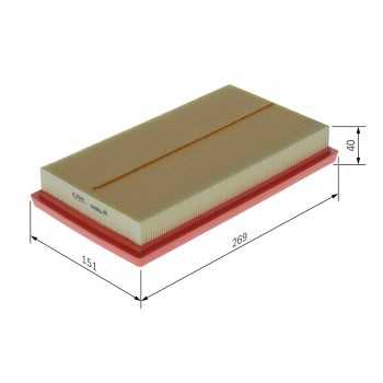 filtro de aire coche - (S0674) Filtro de aire BOSCH F026400674