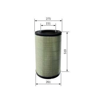 filtro de aire coche - (S0678) Filtro de aire BOSCH F026400678