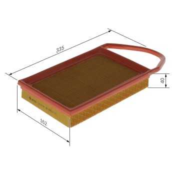 filtro de aire coche - (S0682) Filtro de aire BOSCH F026400682