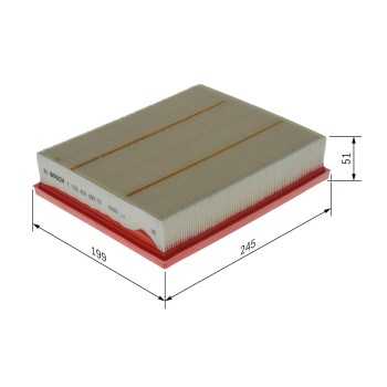 filtro de aire coche - (S0690) Filtro de aire BOSCH F026400690