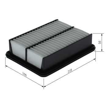 filtro de aire coche - (S0691) Filtro de aire BOSCH F026400691