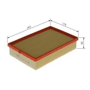 filtro de aire coche - (S0693) Filtro de aire BOSCH F026400693
