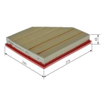 filtro de aire coche - (S0709) Filtro de aire BOSCH F026400709