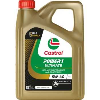 aceite moto 4t - Aceite de moto Castrol Power1 Ultimate 5w40 4L