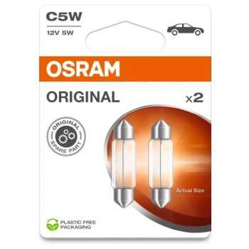iluminacion coche - Lámpara C5W 12V 5W SV8.5-8 (2 uds) | OSRAM 6418-2BL