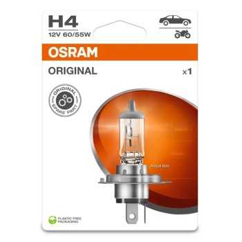 iluminacion coche - Lámpara H4 12V 60/55W P43t (1 ud) | OSRAM 64193-1BL
