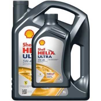 aceite de motor coche - Shell Helix Ultra 5w40, 5L (se suministrara 4+1L)