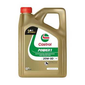 aceite moto 4t - Aceite de moto 4T Castrol Power1 20w50 4L