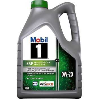 aceite de motor coche - Mobil 1 ESP X2 0w20, 5L 157784