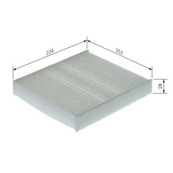 filtro de habitaculo - (M5169) Filtro de habitáculo BOSCH 1987435169