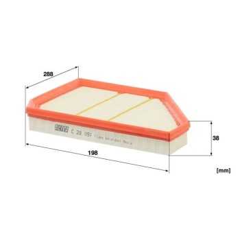 filtro de aire coche - Filtro de aire MANN C 28 091