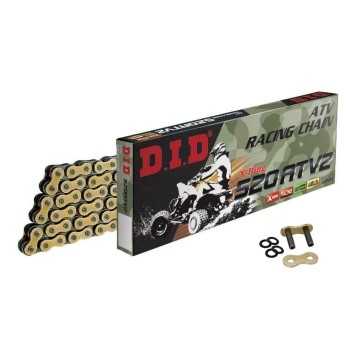 cadenas y enganches - Cadena DID 520ATV2 94 ZB Oro/Negro remache (G/B)