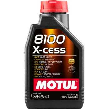 aceite de motor coche - Motul 8100 X-Cess 5w40 1L