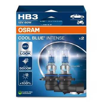 iluminacion coche - Lámpara HB3 12V 60W P20d Cool Blue Intense +100 (Set de 2) | OSRAM 9005CBN-HCB
