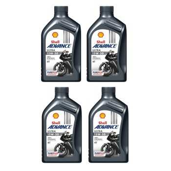 aceite moto 4t - Shell Advance Ultra 4T 15w50 4L (pack 4x1L)
