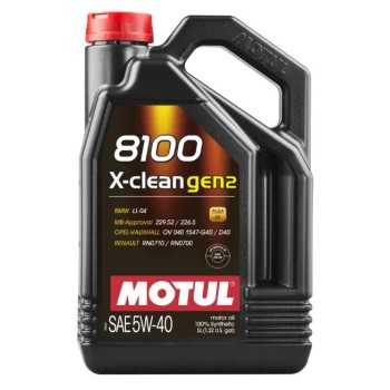 aceite de motor coche - Motul 8100 X-Clean Gen2 5w40 5L
