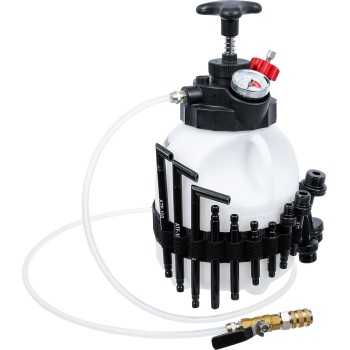 utillaje de cambio de aceite - Herramienta para llenado de aceite de la transmisión con 12 adaptadores, 3L | BGS 74264