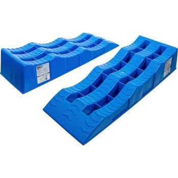 accesorios equipo para talleres gato y caballetes - Juego de rampas | plástico | con 3 alturas de acceso | 2 piezas | BGS 74402