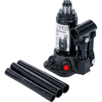 accesorios equipo para talleres gato y caballetes - Gato de botella hidráulico para vehículos, 2t | BGS 84531