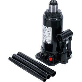 accesorios equipo para talleres gato y caballetes - Gato de botella hidráulico para vehículos, 5t | BGS 84532