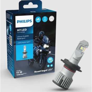 iluminacion coche - Bombilla H7  LED Ultinon Pro6000 Boost Gen2 homologada en España +450% | Philips 11972U60B2X1