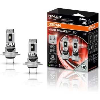 iluminacion coche - Lámpara H7 12V 16W PX26d 6000K Night Breaker LED Speed +450% | OSRAM 64210DWNBSP-2HB