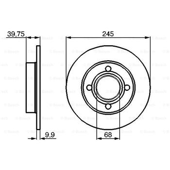 discos de freno coche - (BD171) Disco de freno BOSCH 0986478216