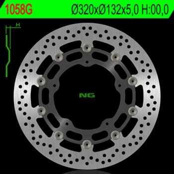 discos de freno moto - Disco de freno flotante nucleo aluminio NG 1058G