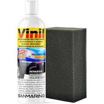 renovadores de plasticos - Renovador de plásticos deteriorados + Esponja 250ml | Sanmarino