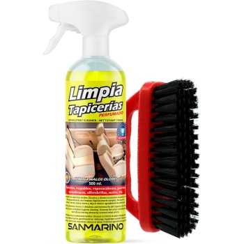 limpieza de tapiceria - Limpia tapicerías textil con pistola 500ml + cepillo, Sanmarino 23058