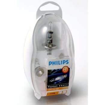 iluminacion moto - Estuche lámparas Philips kit H1 12V | Philips H1EKLB