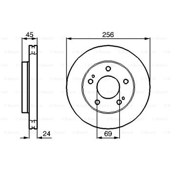 discos de freno coche - (BD622) Disco de freno BOSCH 0986478708