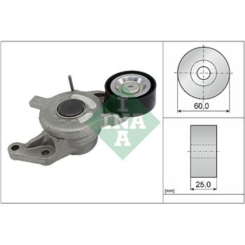 rodillo tensor correa nervada - Brazo tensor, correa poli V INA 534 0657 10