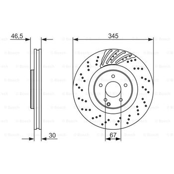 discos de freno coche - (BD1495) Disco de freno BOSCH 0986479651