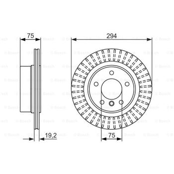 discos de freno coche - (BD1510) Disco de freno BOSCH 0986479670