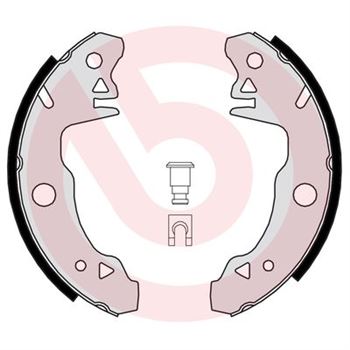 forro zapata de freno - Juego de 4 zapatas de freno BREMBO S61531