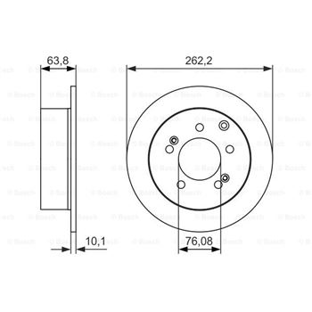 discos de freno coche - (BD1640) Disco de freno BOSCH 0986479061