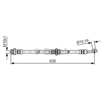 tubos flexibles de frenos - Tubo flexible de frenos BOSCH 1987481433