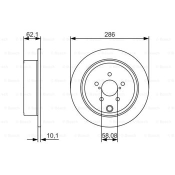 discos de freno coche - (BD1697) Disco de freno BOSCH 0986479A10