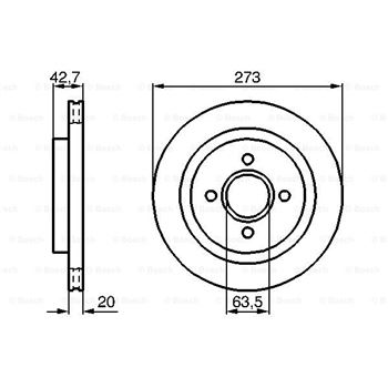 discos de freno coche - (BD719) Disco de freno BOSCH 0986478816