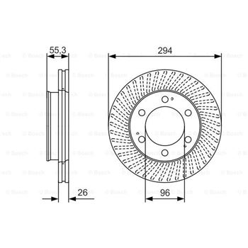 discos de freno coche - (BD2454) Disco de freno BOSCH 0986479D33