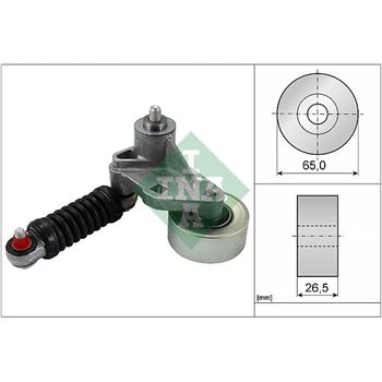 rodillo tensor correa nervada - Brazo tensor, correa poli V INA 534 0037 10