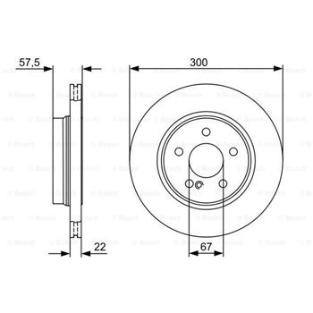 discos de freno coche - (BD1305) Disco de freno BOSCH 0986479411
