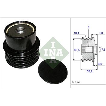 piezas sistema electrico - Rueda libre alternador INA 535 0195 10