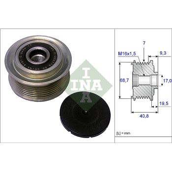 piezas sistema electrico - Rueda libre alternador INA 535 0079 10