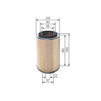 filtro de aire coche - (S0186) Filtro de aire BOSCH F026400186