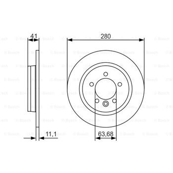 discos de freno coche - (BD1683) Disco de freno BOSCH 0986479691